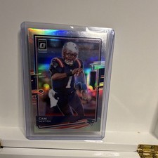 2020 Panini Donruss Optic Holo Prizm Cam Newton #66 Patriots Football