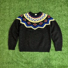Vintage Woolrich Women s 100 Wool Fair Isle multicolor Sweater Size Medium