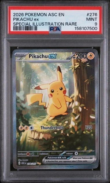 Pikachu Pokémon TCG Professional Sports Authenticator (PSA) Grade