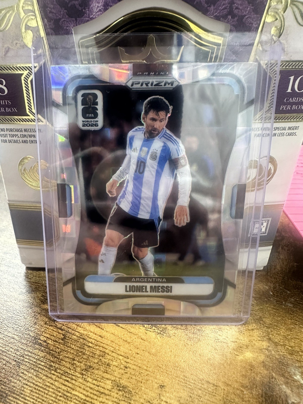 Lionel Messi 2026 Panini Prizm FIFA World Cup #10 Pandora Prizm view 1