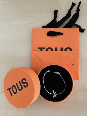 TOUS Silbernes Armkettchen / Armband mit Libelle (17,5 cm)