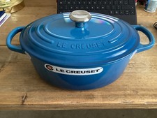 Le Creuset Oval Casserole Pot Marseille Blue 3.2 litres