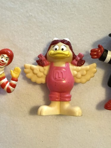 Vintage McDONALD'S Happy Meal Toys, 4pc Ronald, Hamburglar, Birdie - Picture 4 of 11