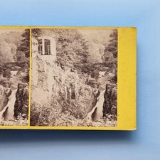 Dunkeld Perth Stereoview C1870 Real Photo Scotland Hermitage Bridge WILSON