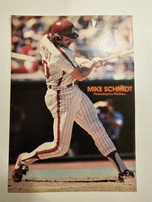 Mike Schmidt & Joe Charboneau 1981 Baseball Illustrated Poster Sheet RARE!