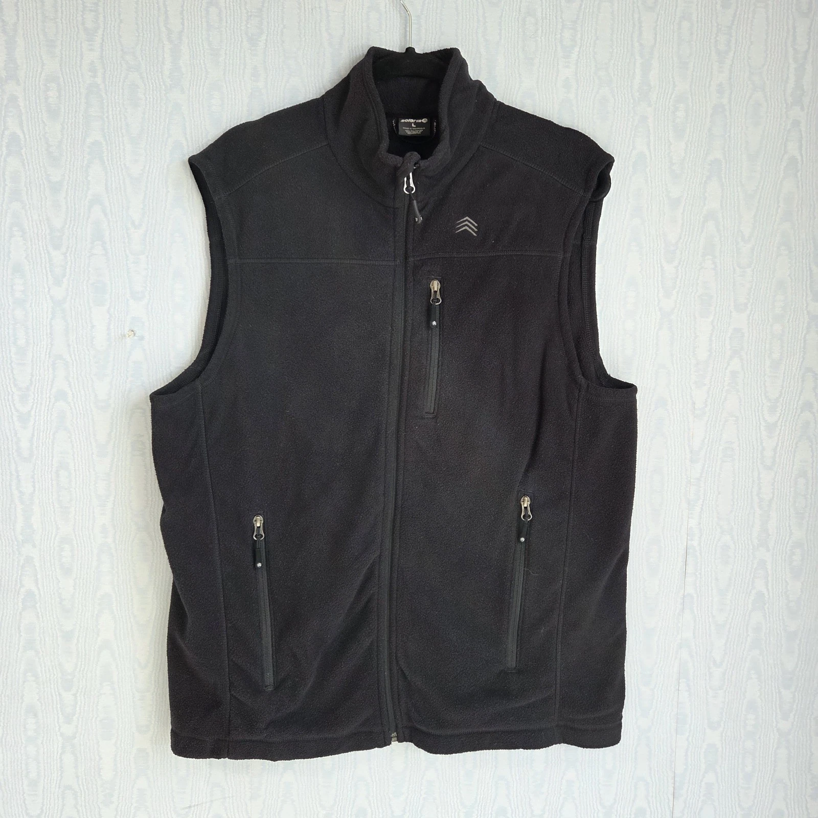 Mens Large Solaris Full-Zip Fleece Vest Black Hiking Outdoor Performance
Opens in a new window or ta