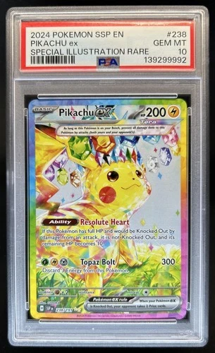 2024 Pokemon Surging Sparks Pikachu Ex #238/191 PSA 10 GEM MINT