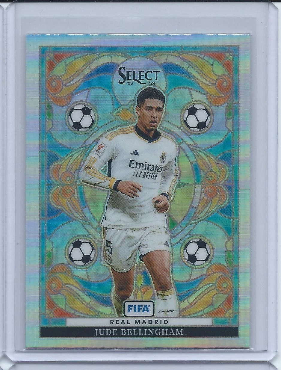 Jude Bellingham 2023-24 Panini Select FIFA #5 Stained Glass Case Hit SSP