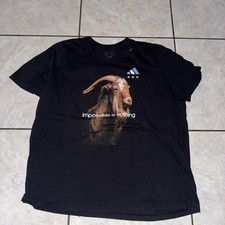 adidas x Argentina Soccer X GOAT Messi mens t shirt size 2XL black used