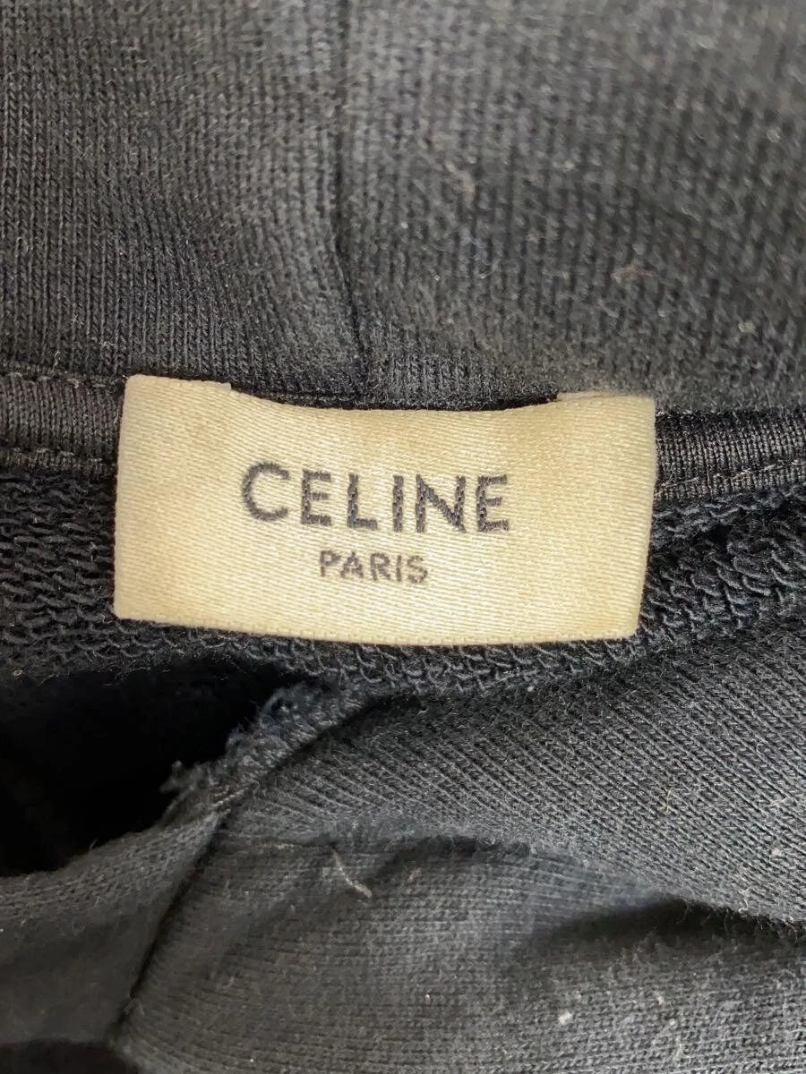 Felpa con cappuccio CELINE M cotone BLK tinta unita 2y969670Q usata