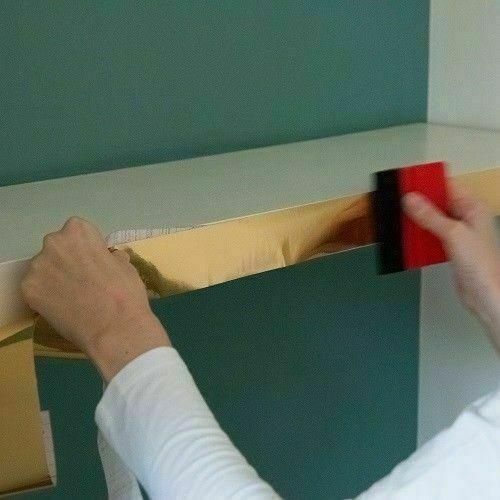 1.5MX45M FABLON SHINY POLISHED GOLD STICKY BACK PLASTIC VINYL SELF ADHESIVE WRAP - Picture 8 of 11