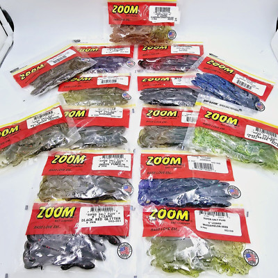 Zoom 6'' Lizard Super Salt Plus 9 Count Pack Bass Fishing You Choose Color