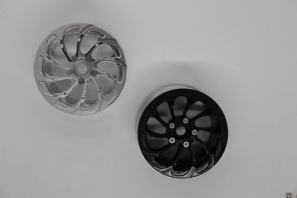 RC Crawler Alufelgen 2.2 Zoll Beadlock Reifen Kompletträder Scaler 1/10 1/8 12mm - Bild 2 von 4