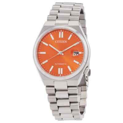 Citizen Men's Tsuyosa Automatic Orange Dial Watch - NJ0151-53Z NEW