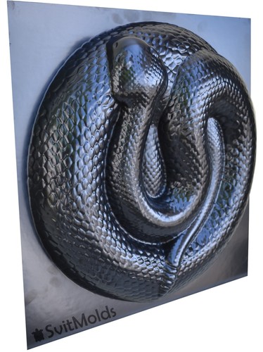 Molde Serpiente Hágalo Usted Mismo Hormigón Cemento Molde Serpiente de Cascabel Estatua para Jardín Jardín Decoración - Imagen 7 de 34