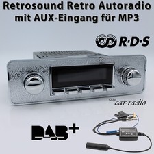 Retrosound Motor-1DAB Komplettset Silver Oldtimer Radio MP3 DAB+ Retro Autoradio