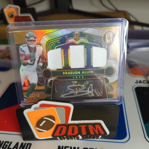 2024 Panini Gold Standard Braelon Allen Rookie Patch Auto /49 RPA SP 3