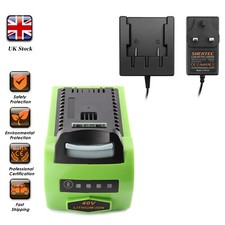 For Greenworks G-Max 40V 29462 29472 24252 29717 6Ah 40V Li-ion Battery/Charger 
