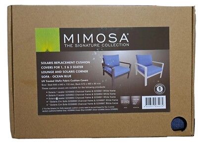 Mimosa Solaris Replacement Cushion Covers for 1, 2, Seater Sofa