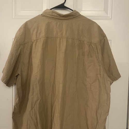 Camisa Carhartt Para Hombres 3XL Calce Relajado Abotonada Manga Corta Caqui Tostado - Imagen 5 de 5
