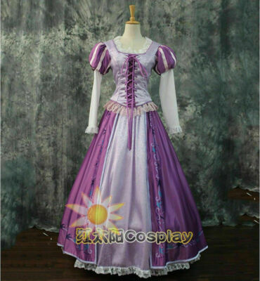 Details about Halloween Tangled Princess Rapunzel Cosplay Dress Adult Fancy Party Gown Costume Details about Halloween Tangled Princess Rapunzel Cosplay Dress Adult Fancy Party Gown Costume