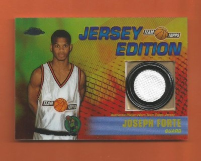 2001-02 TOPPS CHROME TEAM TOPPS JOSEPH FORTE JERSEY #TT-JF BOSTON CELTICS