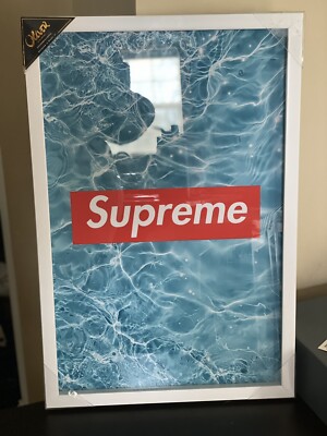 Supreme x Oliver Gal Order of Red Water Artwork Rare 16x24 Decor