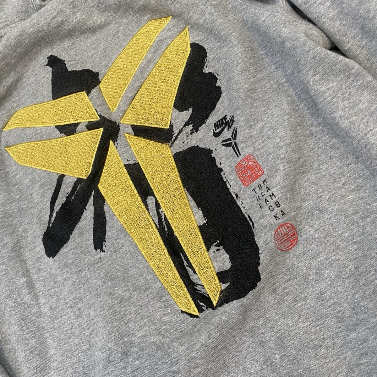 Nike Rare Kobe Bryant Full Zip Chinese New Years Gray Adult Size