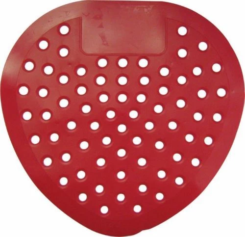 CONTICO Plastic Deodorising Urinal Screen/Mat with Disposable Plastic Glove, Red Cherry