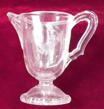 Rooster Toy Creamer for Childs Table Set King Son  Co 149 Clear EAPG Antique