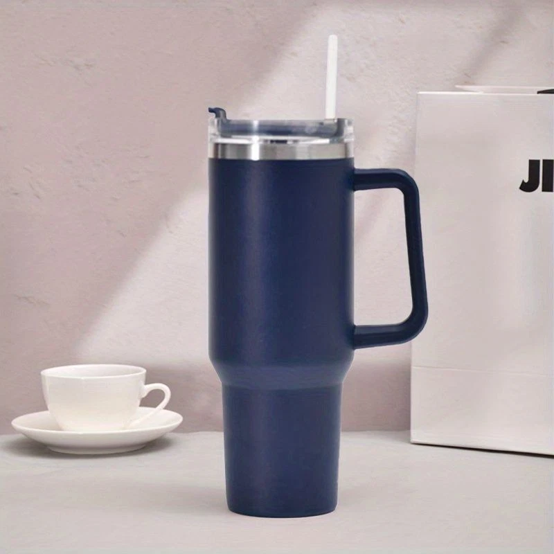 Tumbler Stainless Steel Reusable Vacuum Insulated Lid Straw Leakproof Bottle Kid