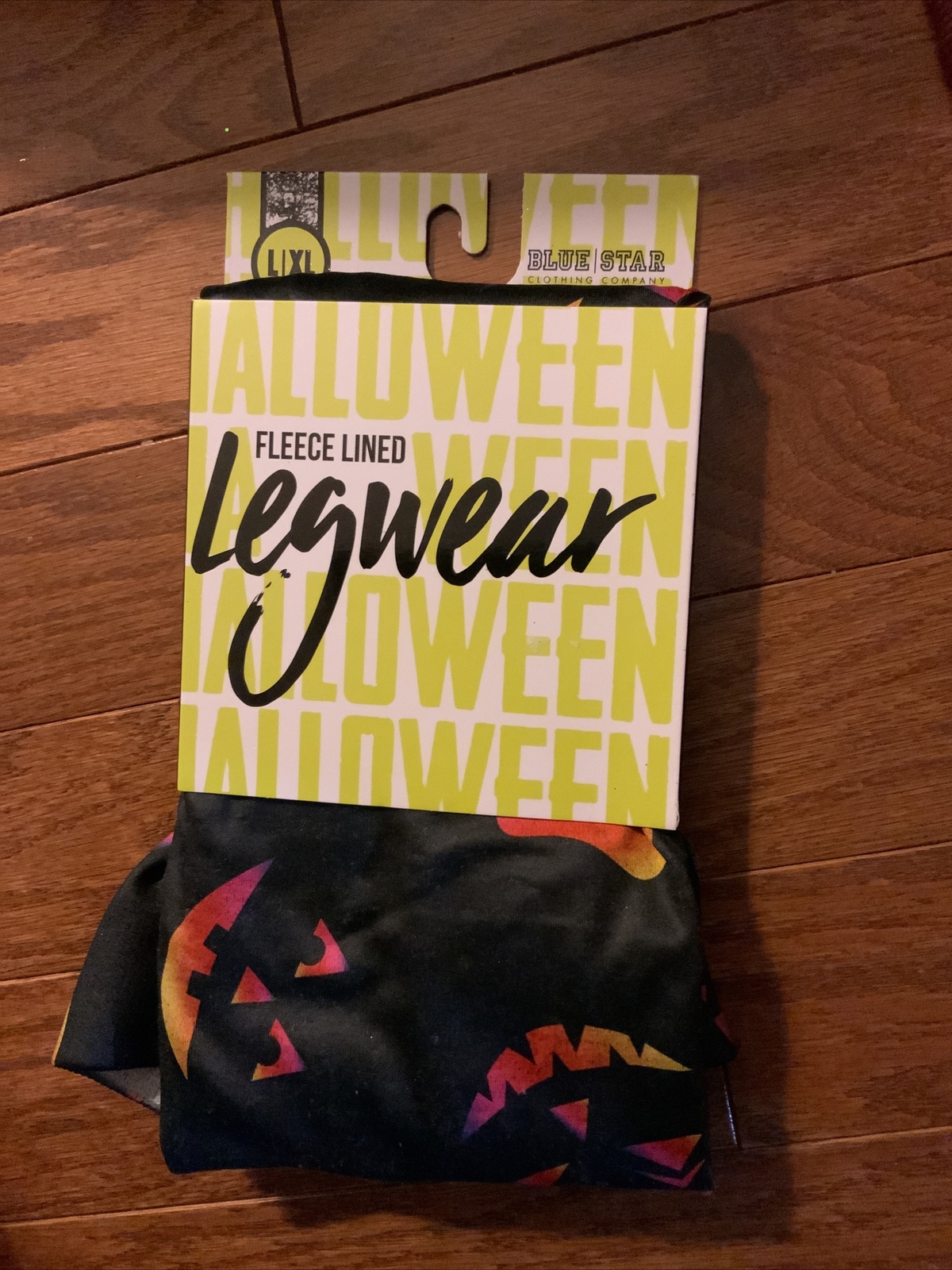 NEW Blue Star Clothing fleece lined legwear leggings L/XL Black