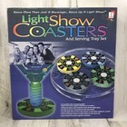Light Show Coasters - Color Changing Poker Chip Coasters & Serving Tray - NEW