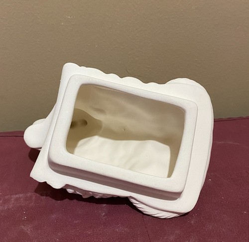 EASTER BUNNY With EGGS INSERT LID Clay Magic ~ Ceramic Bisque READY TO PAINT - Picture 6 of 6