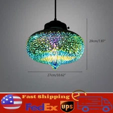 Modern Ceiling Light 3D Colorful Glass Fireworks Pendant Lamp Chandelier Fixture