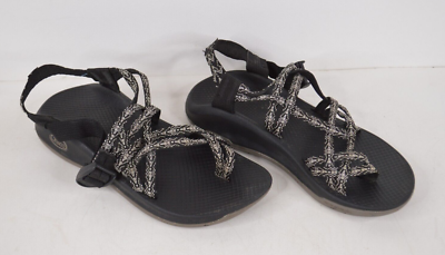 Chaco Womens Z1 Sandals Size 8 Strappy Black Patterned 