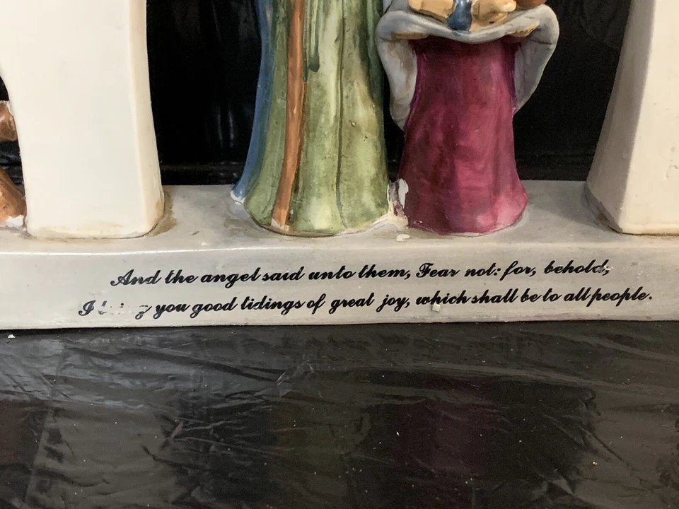 РОЖДЕСТВЕНСКИЙ НАБОР Иосиф и Мария держат младенца Иисуса в оригинальной коробке рождественский набор - Изображение 3 из 4