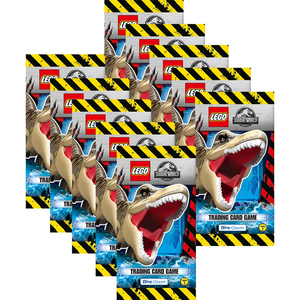 Blue Ocean - LEGO Jurassic World Trading Cards - Serie 2 - 10 Booster