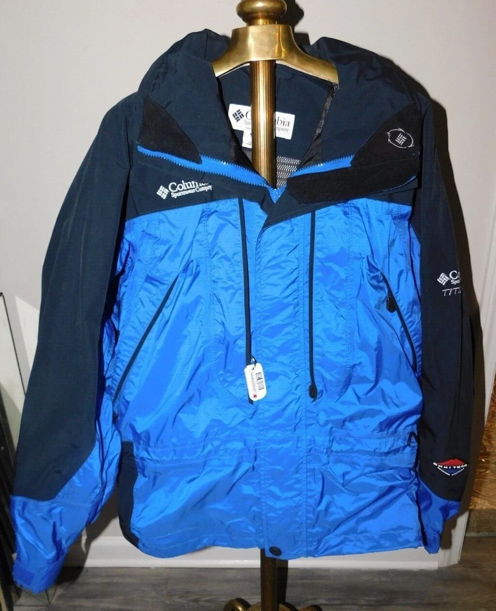 columbia blue and black jacket