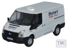 76FT012 Oxford Diecast 1:76 Scale Ford Transit SWB Low Roof Stobart Rail
