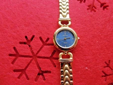 Festina 5 micron Gold plated  Quartz Japan Movement wrist watch Women gold strap