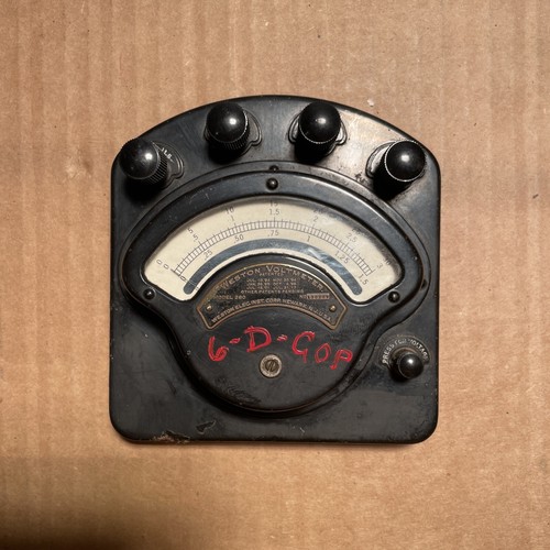 Vintage Weston Modell 280 Voltmeter 0 bis 30V