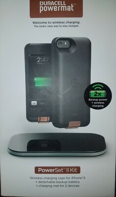 Duracell powermat battery pack & wireless charging pad for iphone 5