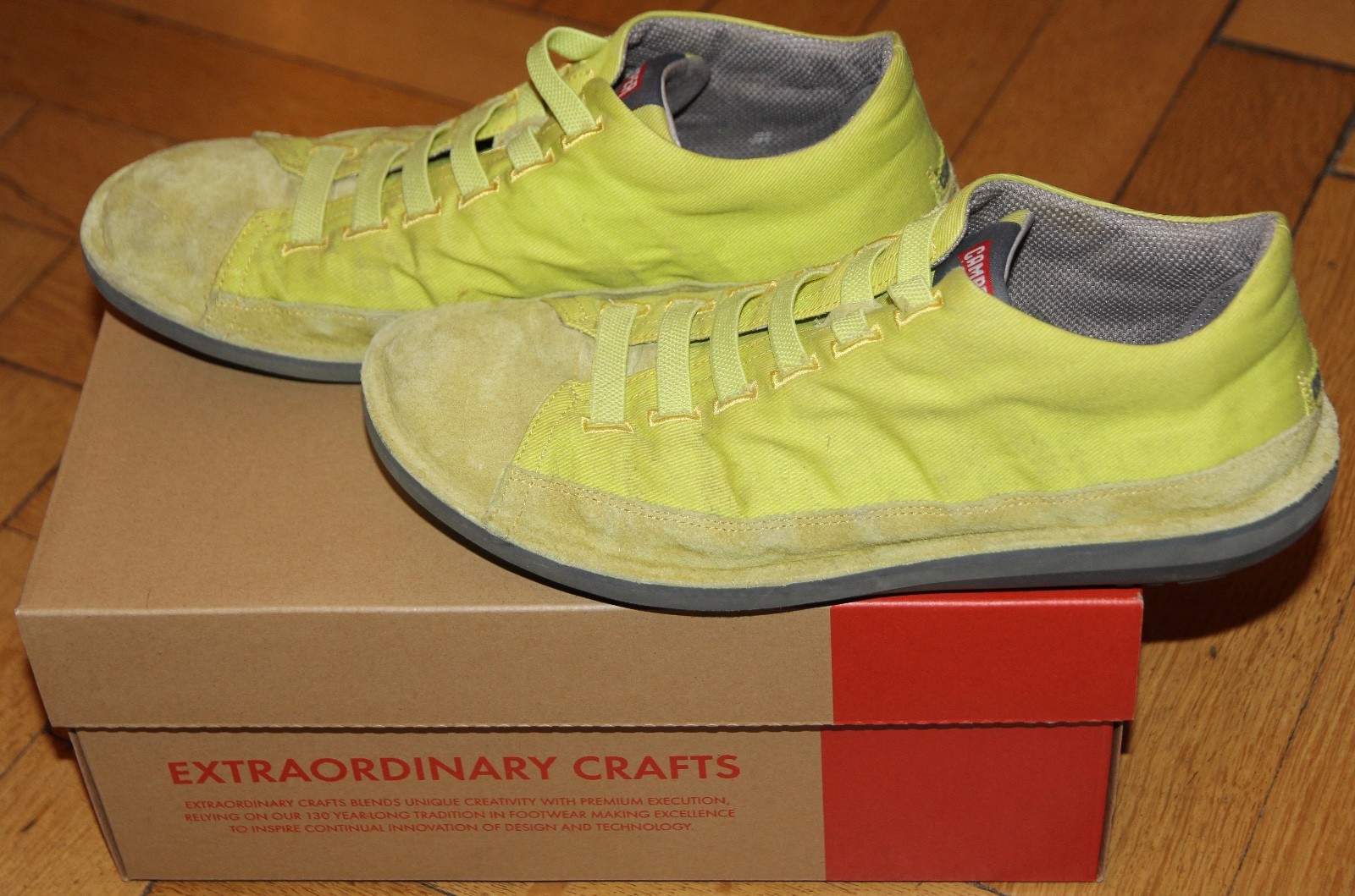 Camper Beetle Schuhe Sneakers gelbgrün Gr. 41 TOP Camper Beetle Schuhe Sneakers gelbgrün Gr. 41 TOP