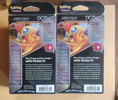 Pokemon Victini V Trading Card Game 60 Card Set Battle Deck