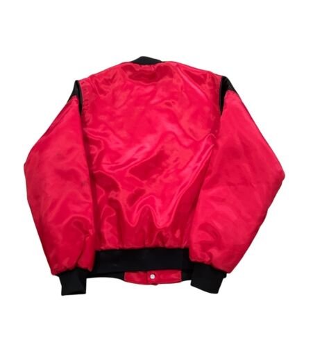Giacca uomo vintage anni 90 Chicago Bulls NBA Chalkline raso small - Foto 2 di 8