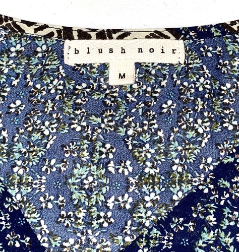 Abito contadino blush noir braccialetto oro medio zingaro maniche lunghe casual donna M 8 - Foto 2 di 17
