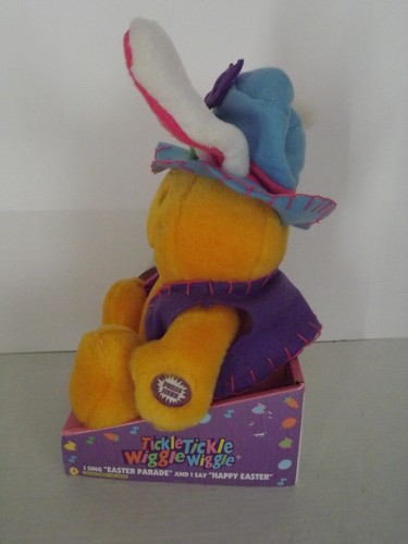 Kitzeln Kitzeln Wackeln Kichern orange Osterparade Hase Plüschtier neu mit Etikett (x) - Bild 6 von 6