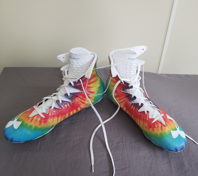 tie dye under armour cleats