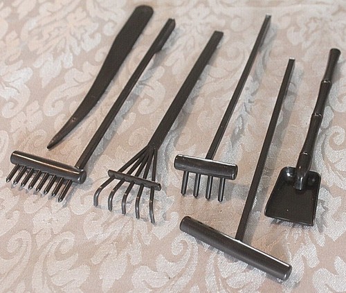 Mini Plastic Zen Rake Set Tabletop Garden Sand Meditation Relaxation Feng Shui - Picture 10 of 10